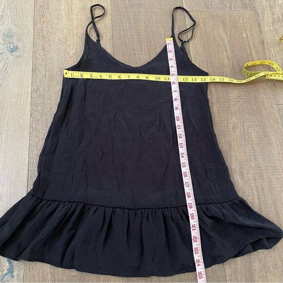 Hurley Solid Black Cover-up Women's Mini Dress Beach Cover-Up(Size XS) - Picture 7 of 14